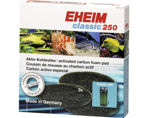 Filtračná náplň EHEIM molitan uhlíkový jemný Classic 250 3 ks