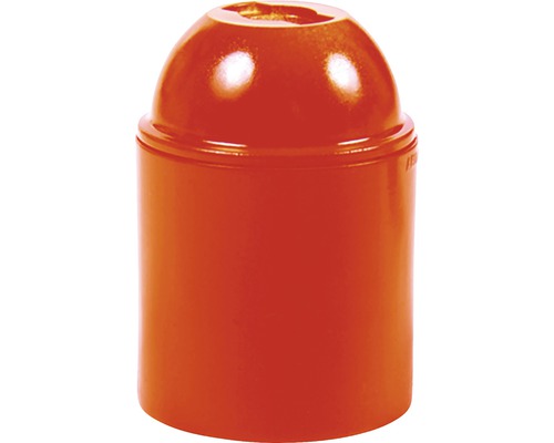 Objímka plastová E27, oranžová-0