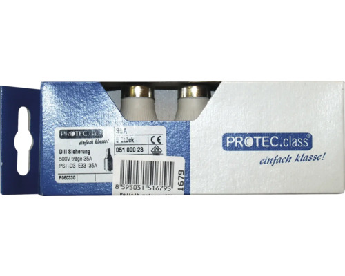 Poistky DIII 35 ampérov, 5 kusov v balení