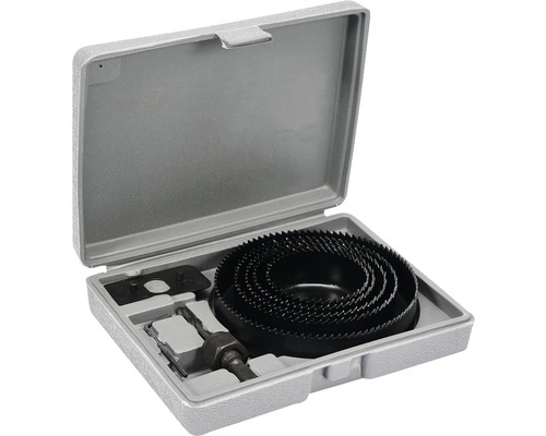 Sada dierových píl v otvorenom kufríku