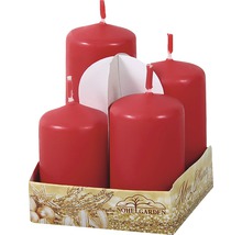 Štyri voskové sviečky v balení