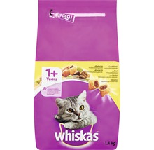Granule pre mačky Whiskas s kuracím mäsom 1,4 kg