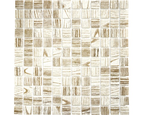 Mozaiková dlaždica so vzhľadom dreva
