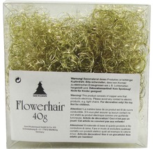 Zlatá dekorácia z medeného drôtu v priehľadnom obale