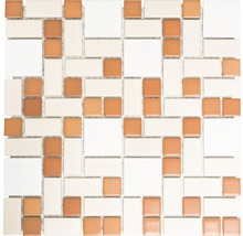 Keramická mozaika BS 119 biela/béžová/terakota 31,5 x 32 cm-thumb-0