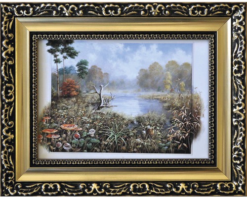 Obraz v ráme 2.600.01-299 motív rybník 13x18cm