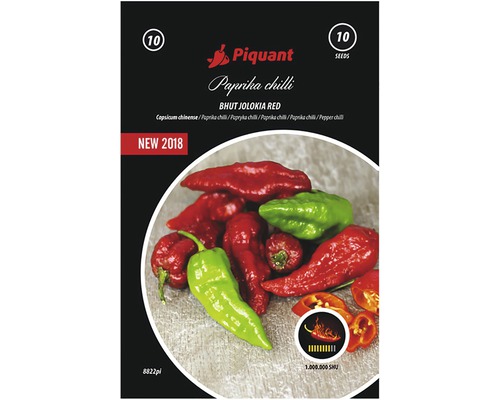 Chilli paprička Bhut Jolokia Red Piquant