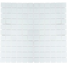 Sklenená mozaika CM 4045 matne biela 30,5x32,5 cm-thumb-0
