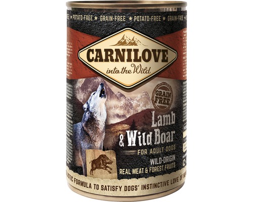 Konzerva pre psov Carnilove Lamb & Wild Boar 400 g
