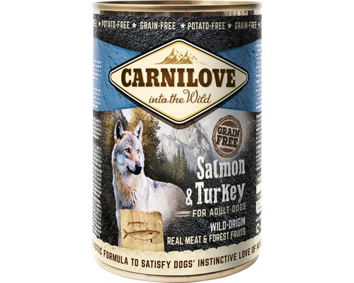 Konzerva pre psov Carnilove Salmon & Turkey 400 g