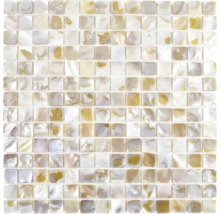 Mušľová mozaika SM 203 béžová 30,5 x 30,5 cm-thumb-0