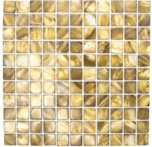 Mušľová mozaika SM 2569 béžová/hnedá 30 x 30 cm-thumb-0