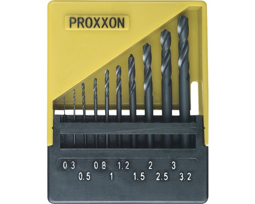 Sada vrtákov Proxxon rôznych veľkostí