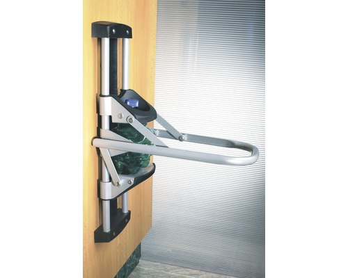 Lis na fľaše na montáž na stenu so zelenou plastovou fľašou