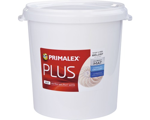 Farba na stenu Primalex Plus biela 40 kg-0