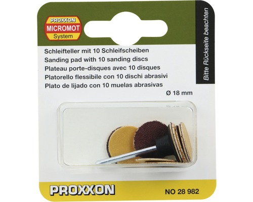 Brúsne kotúče Proxxon Ø 18 mm, K120, K 150, 10 ks, 28982