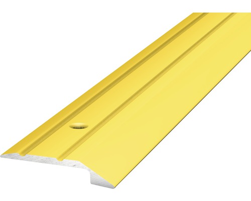 ALU ukončovacia lišta zlatá 4-5mm x 30mm/2,7 m (predvŕtaná) Žltý prechodový profil pre podlahové krytiny