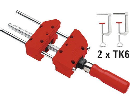 Rohová svorka s dvoma prídavnými skrutkovacími svorkami TK6