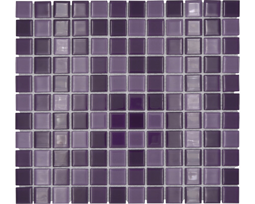 Sklenená mozaika CM 4888 mix fialová 30,5x32,5 cm