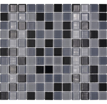 Sklenená mozaika CM 4999 mix čierna 30,5x32,5 cm-thumb-0