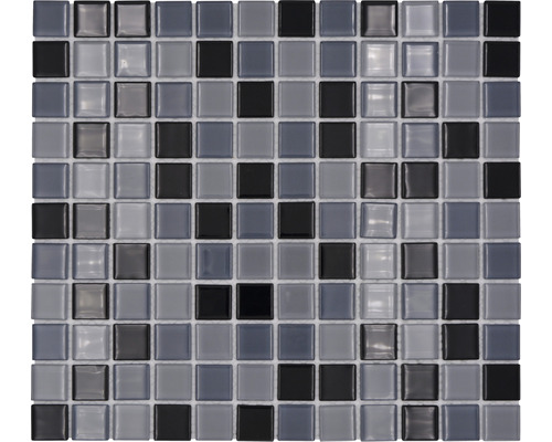 Sklenená mozaika CM 4999 mix čierna 30,5x32,5 cm-0