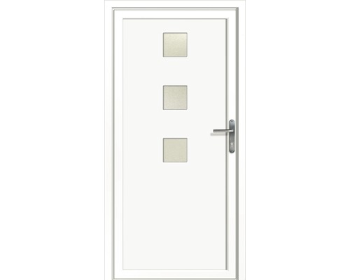 Vchodové dvere Claudia plastové, 100 P, biele