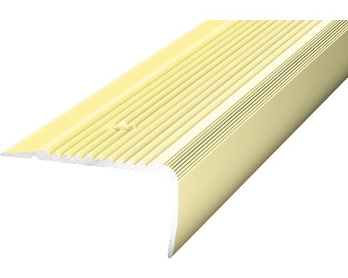 ALU ukončovacia lišta NOVA Sahara 45x23mm/2,7 m (predvŕtaná) Schodový profil z kovu s vrúbkovaným povrchom