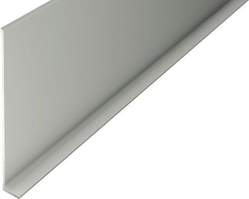 ALU soklová lišta titán bez dierovania 100x11x2700 mm Rohový profil