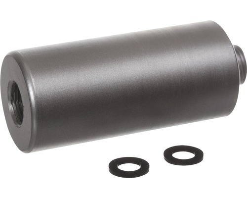 Kovový valec so závitom a dvoma tesniacimi krúžkami