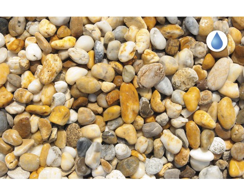 Detailný záber okrasného štrku do záhrady