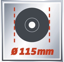 Symbol disku s priemerom 115 milimetrov
