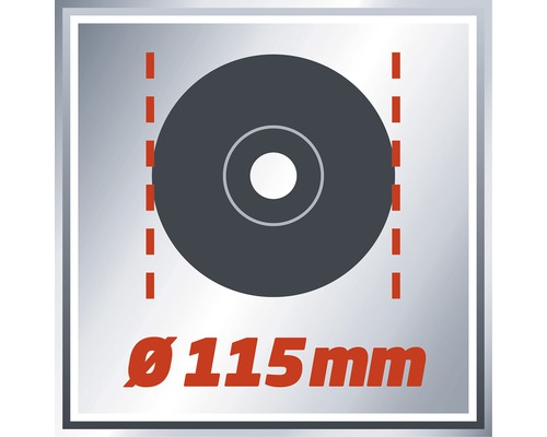 Symbol disku s priemerom 115 milimetrov
