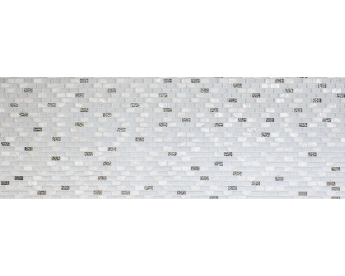 Svetlá mozaiková dlaždica s obdĺžnikovými prvkami