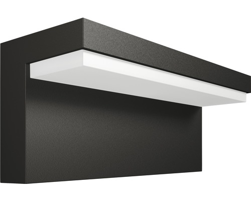 LED vonkajšie nástenné svietidlo Philips 1648393P0 BUSTAN IP44 2x 4,5W 1000lm 2700K antracit