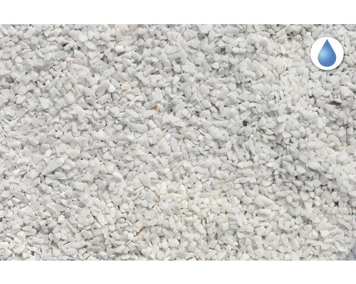 Biely okrasný štrk