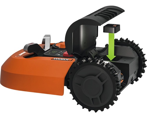 Robotická kosačka Worx s inštaláciou batérie