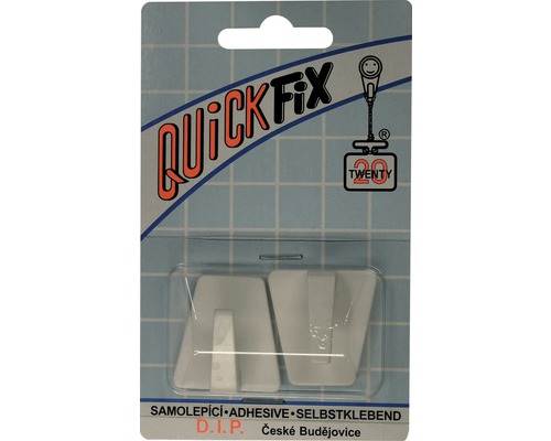 Samolepiaci háčik QuickFix Typ 3 biely - blister