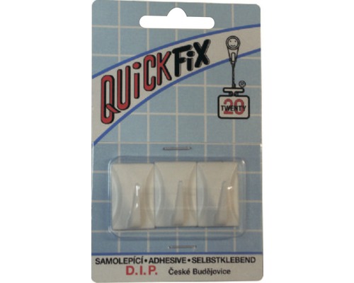 Samolepiaci háčik QuickFix Typ 4 biely - blister