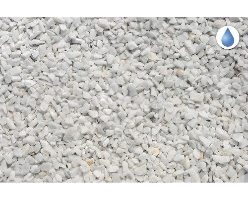 Biely okrasný štrk