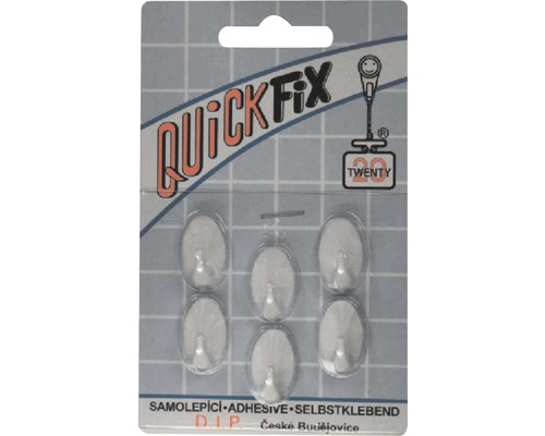 Samolepiaci háčik QuickFix Typ 5 blister biely