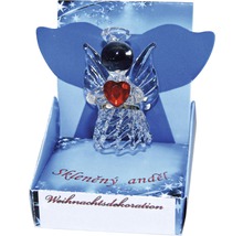 Sklenený anjel vianočná dekorácia