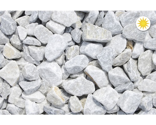 Detailný záber mramorového štrku