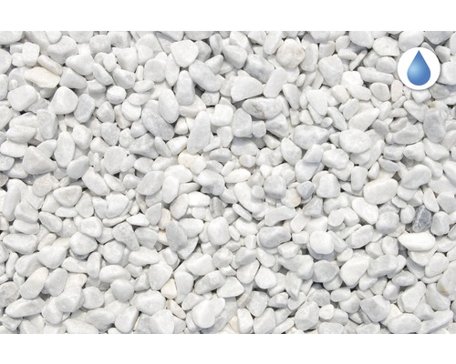 Biely okrasný štrk