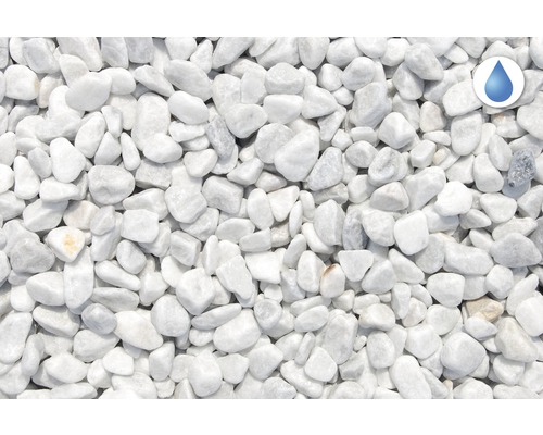 Biele okrasné kamienky