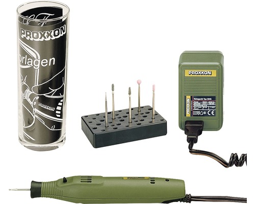 Proxxon Jemná vŕtačko-brúska IBS/E Súprava s príslušenstvom, napájacím zdrojom a úložným boxom