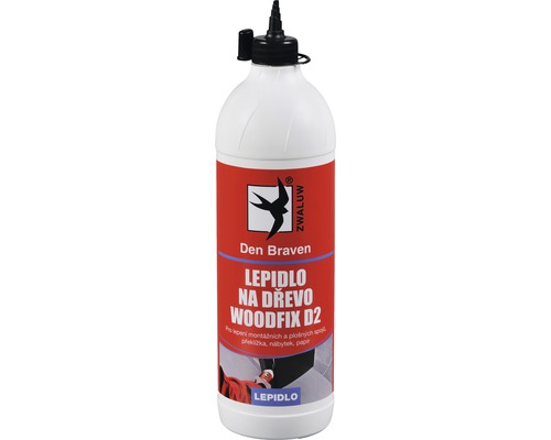Lepidlo na drevo Den Braven Woodfix D2, 500 ml Lepidlo na drevo vo fľaši