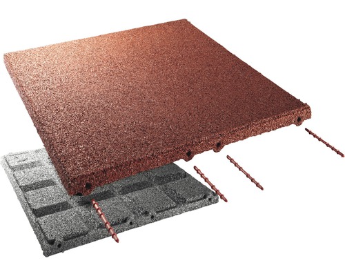 Dlaždica tlmiaca pád s prepojovacími kolíkmi