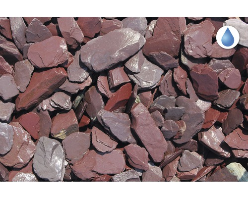 Červená ozdobná bridlica pre záhradné a krajinné úpravy