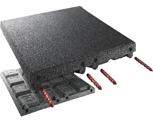 Elastická terasová doska so spojovacími kolíkmi