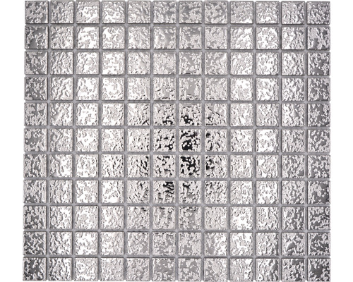 Keramická mozaika SB 393 strieborná 30,2 x 33 cm